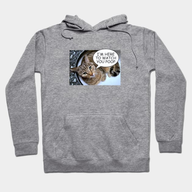 I'm Here to Watch You Poop Hoodie by Dale Preston Design